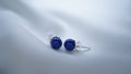 Silberohrstecker mit Lapis Lazuli