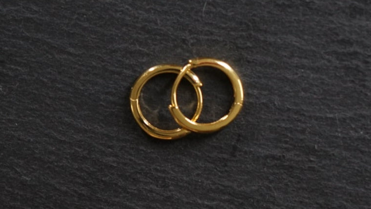 Minimalistische Gold-Kreolen – Schlicht. Edel. Zeitlos. (925 Sterling Silber, vergoldet)