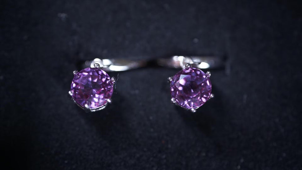 Silber-Kreolen mit Alexandrit – Magisch. Wandelbar. Elegant. (925 Sterling Silber)