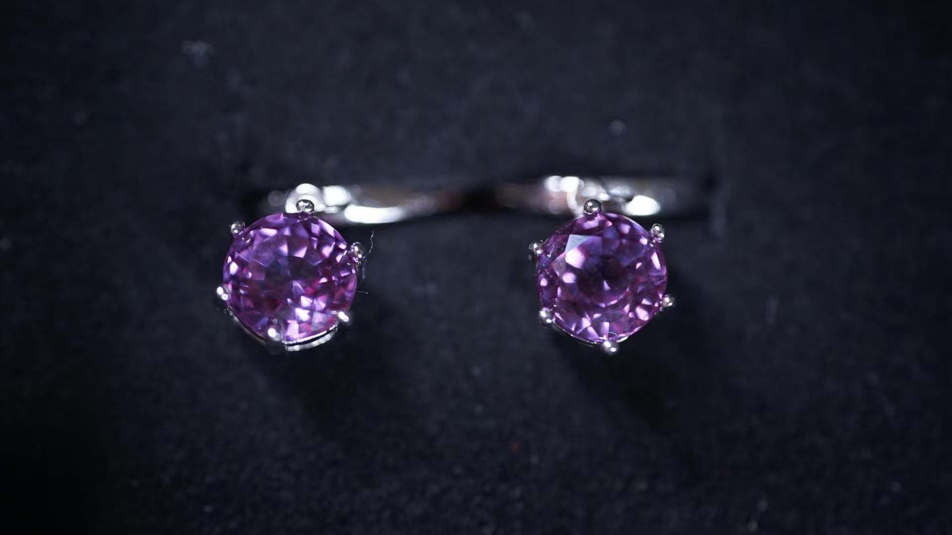 Silber-Kreolen mit Alexandrit – Magisch. Wandelbar. Elegant. (925 Sterling Silber)