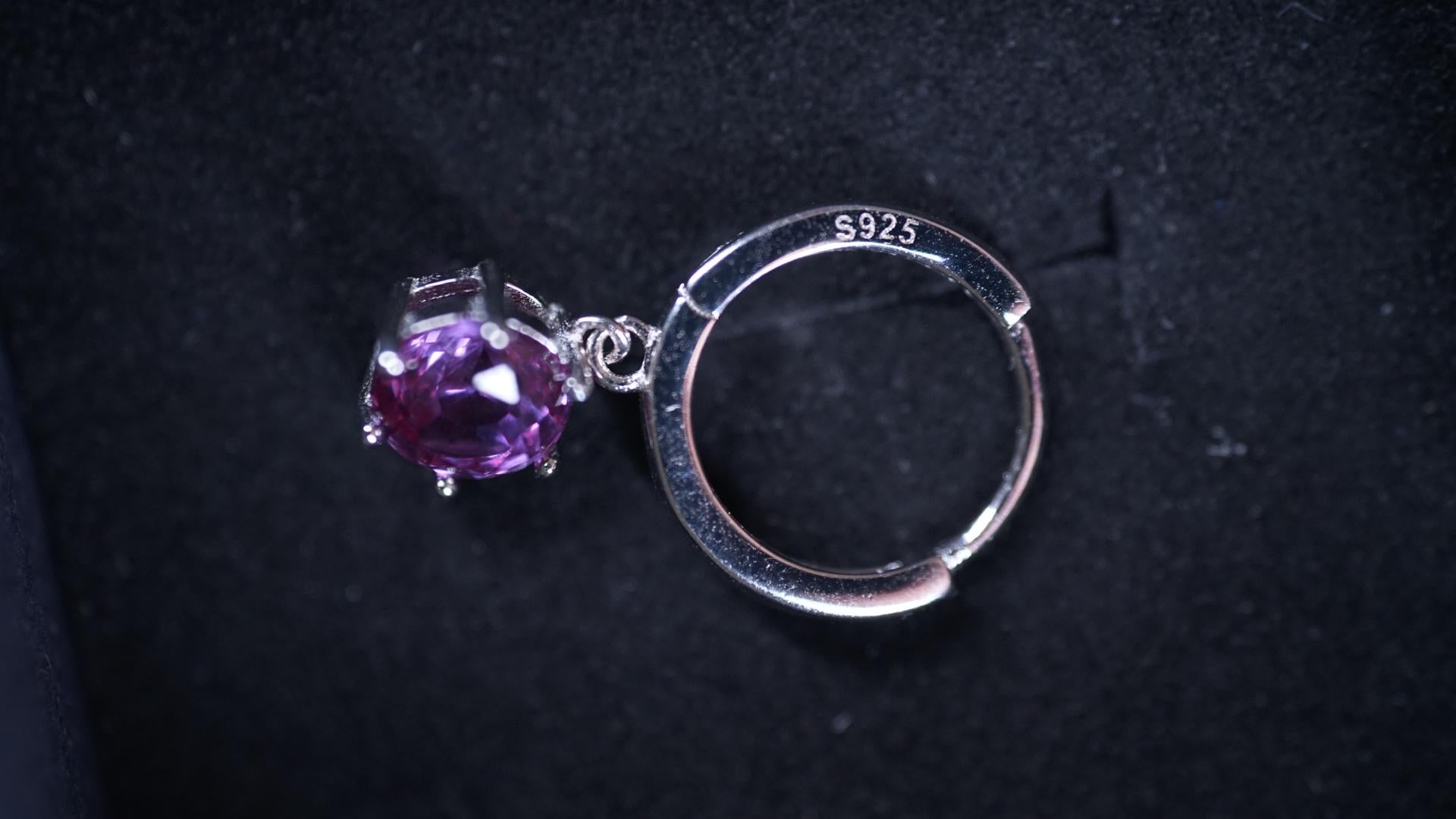 Silber-Kreolen mit Alexandrit – Magisch. Wandelbar. Elegant. (925 Sterling Silber)